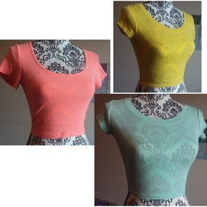 3 NBW crop tops size S